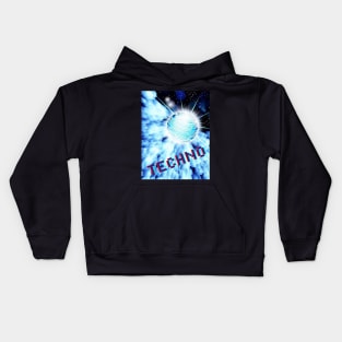 Techno Ball Party Shirt Kids Hoodie